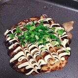 お好み焼きよりヘルシー！牛すじ入りのネギ焼き